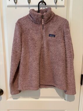 Patagonia Plush Half-Zip Fleece in Light Mauve